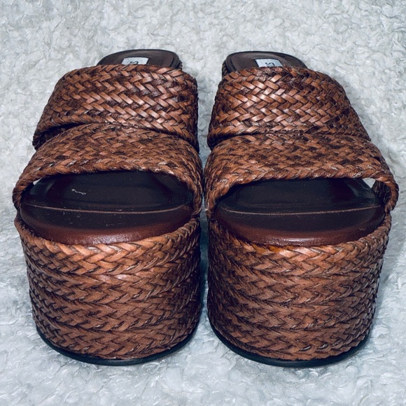 Steve Madden Gianni Woven Platform Sandals - Picture 8 of 11